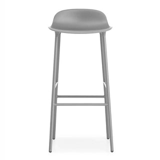 Normann Copenhagen Form steel bar stool with polypropylene seat h. 75 cm. - Buy now on ShopDecor - Discover the best products by NORMANN COPENHAGEN design