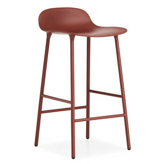 Normann Copenhagen Form steel bar stool with polypropylene seat h. 75 cm. Normann Copenhagen Form Red - Buy now on ShopDecor - Discover the best products by NORMANN COPENHAGEN design