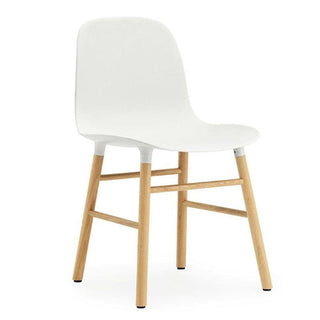 Normann Copenhagen Form polypropylene chair with oak legs Normann Copenhagen Form White - Buy now on ShopDecor - Discover the best products by NORMANN COPENHAGEN design