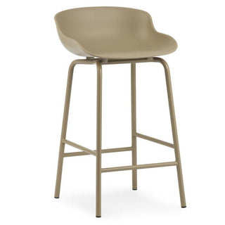 Normann Copenhagen Hyg steel bar stool with polypropylene seat h. 65 cm. Normann Copenhagen Hyg Sand - Buy now on ShopDecor - Discover the best products by NORMANN COPENHAGEN design