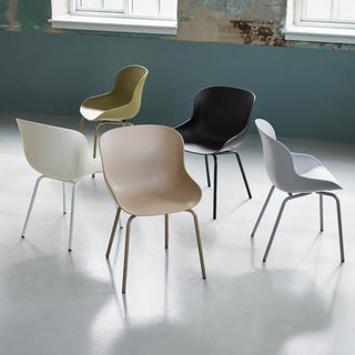 Normann Copenhagen Hyg polypropylene chair with steel legs
