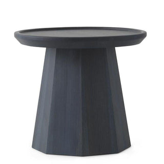 Normann Copenhagen Pine Small wooden table diam. 45 cm. Normann Copenhagen Pine Dark Blue - Buy now on ShopDecor - Discover the best products by NORMANN COPENHAGEN design