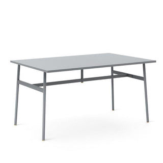 Normann Copenhagen Union table with laminate top 140x90 cm. and steel legs Normann Copenhagen Union Grey - Buy now on ShopDecor - Discover the best products by NORMANN COPENHAGEN design