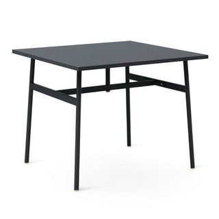 Normann Copenhagen Union table with laminate top 90x90 cm. and steel legs Normann Copenhagen Union Black - Buy now on ShopDecor - Discover the best products by NORMANN COPENHAGEN design
