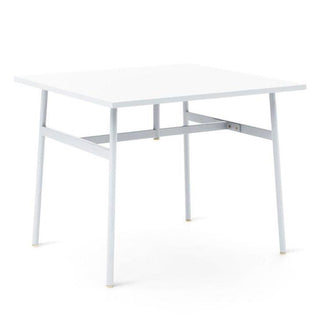Normann Copenhagen Union table with laminate top 90x90 cm. and steel legs Normann Copenhagen Union White - Buy now on ShopDecor - Discover the best products by NORMANN COPENHAGEN design