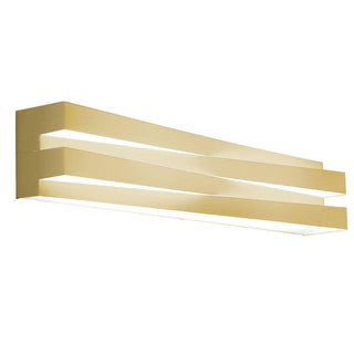 Panzeri Cross wall lamp LED 60 cm by Andrea Lazzari Panzeri Satin brass - Buy now on ShopDecor - Discover the best products by PANZERI design