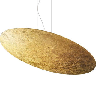 Panzeri Gong suspension lamp LED diam. 100 cm by Studio Tecnico Panzeri Panzeri Gold leaf - Buy now on ShopDecor - Discover the best products by PANZERI design