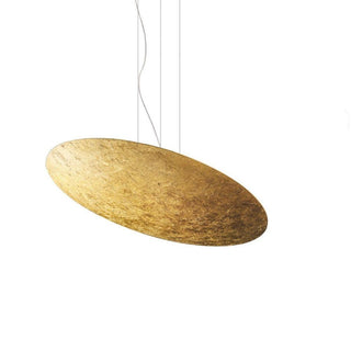 Panzeri Gong suspension lamp LED diam. 60 cm by Studio Tecnico Panzeri Panzeri Gold leaf - Buy now on ShopDecor - Discover the best products by PANZERI design