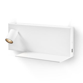 Panzeri Jay wall lamp LED with right shelf by Studio Tecnico Panzeri Panzeri White - Buy now on ShopDecor - Discover the best products by PANZERI design