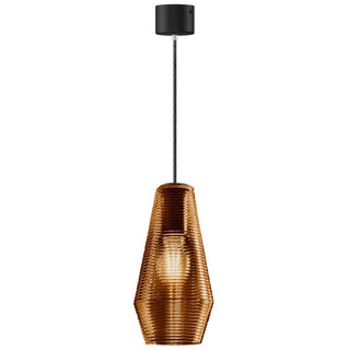 Panzeri Olivia suspension lamp LED glass by Silvia Poma Panzeri Tobacco glass - Buy now on ShopDecor - Discover the best products by PANZERI design
