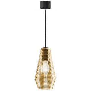 Panzeri Olivia suspension lamp LED glass by Silvia Poma Panzeri Bronze glass - Buy now on ShopDecor - Discover the best products by PANZERI design