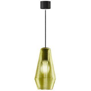 Panzeri Olivia suspension lamp LED glass by Silvia Poma Panzeri Green glass - Buy now on ShopDecor - Discover the best products by PANZERI design