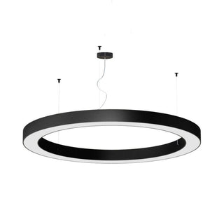 Panzeri Silver Ring suspension lamp LED diam. 120 cm Panzeri Black - Buy now on ShopDecor - Discover the best products by PANZERI design