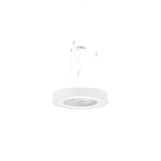 Panzeri Silver Ring suspension lamp LED diam. 50 cm Panzeri White - Buy now on ShopDecor - Discover the best products by PANZERI design
