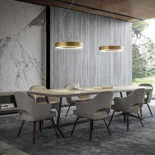 Panzeri Silver Ring suspension lamp LED diam. 80 cm - Buy now on ShopDecor - Discover the best products by PANZERI design