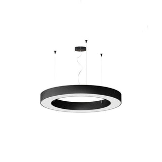 Panzeri Silver Ring suspension lamp LED diam. 80 cm Panzeri Black - Buy now on ShopDecor - Discover the best products by PANZERI design