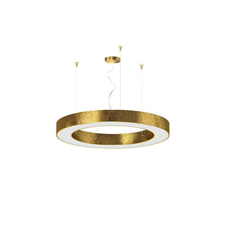 Panzeri Silver Ring suspension lamp LED diam. 80 cm Panzeri Gold leaf - Buy now on ShopDecor - Discover the best products by PANZERI design