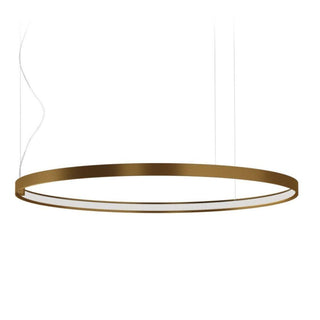 Panzeri Zero Round suspension lamp LED diam. 100 cm Panzeri Bronze - Buy now on ShopDecor - Discover the best products by PANZERI design