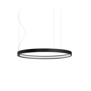 Panzeri Zero Round suspension lamp LED diam. 50 cm Panzeri Black - Buy now on ShopDecor - Discover the best products by PANZERI design