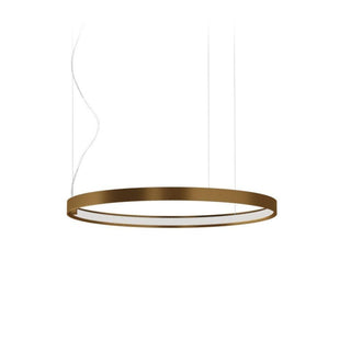 Panzeri Zero Round suspension lamp LED diam. 50 cm Panzeri Bronze - Buy now on ShopDecor - Discover the best products by PANZERI design