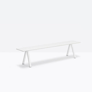 Pedrali Arki Bench modular bench white 78.35x14.18 inch - Buy now on ShopDecor - Discover the best products by PEDRALI design