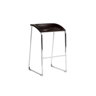 Pedrali Arod 510 steel stool with seat H.76 cm. Black - Buy now on ShopDecor - Discover the best products by PEDRALI design