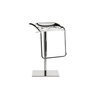 Pedrali Arod 570 steel stool with adjustable seat Chrome - Buy now on ShopDecor - Discover the best products by PEDRALI design