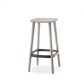 Pedrali Babila 2702 stool in painted ash with seat H.65 cm. Pedrali Light grey ash GC - Buy now on ShopDecor - Discover the best products by PEDRALI design