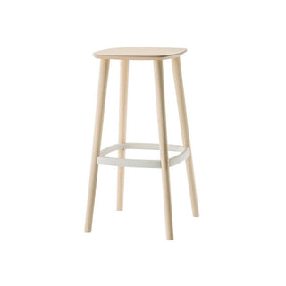 Pedrali Babila 2706 stool in painted ash with seat H.75 cm. Pedrali White BI200 - Buy now on ShopDecor - Discover the best products by PEDRALI design