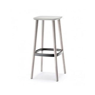 Pedrali Babila 2706 stool in painted ash with seat H.75 cm. Pedrali Light grey ash GC - Buy now on ShopDecor - Discover the best products by PEDRALI design