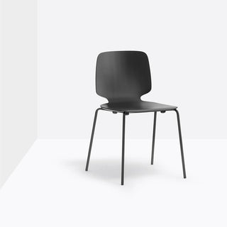 Pedrali Babila 2710 chair with ash seat and backrest Black - Buy now on ShopDecor - Discover the best products by PEDRALI design