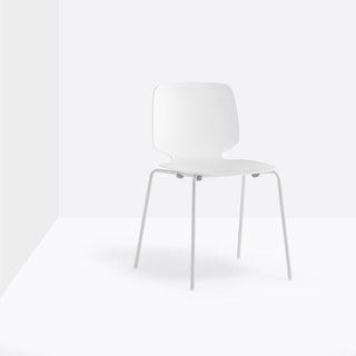 Pedrali Babila 2730 chair with painted legs White - Buy now on ShopDecor - Discover the best products by PEDRALI design