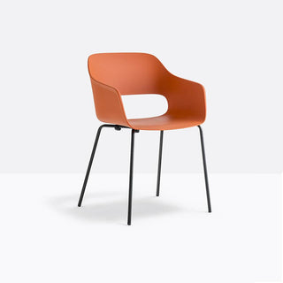 Pedrali Babila 2735 design armchair with painted legs Pedrali Orange AR500E - Buy now on ShopDecor - Discover the best products by PEDRALI design