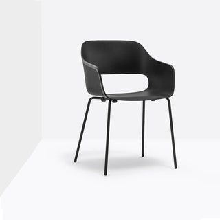 Pedrali Babila 2735 design armchair with painted legs Black - Buy now on ShopDecor - Discover the best products by PEDRALI design