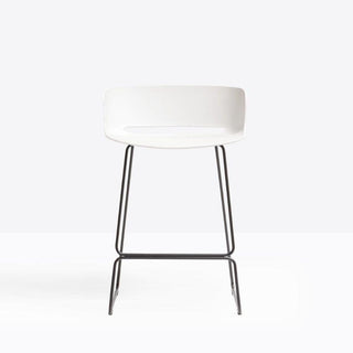 Pedrali Babila 2747 stool with seat H.64.5 cm. White - Buy now on ShopDecor - Discover the best products by PEDRALI design