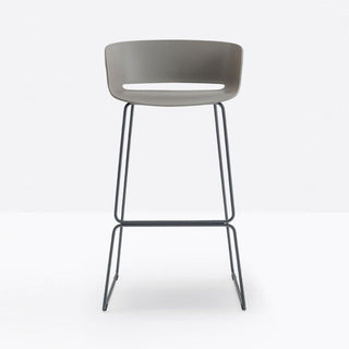 Pedrali Babila 2748 stool with seat H.74.5 cm. Pedrali Grey GR - Buy now on ShopDecor - Discover the best products by PEDRALI design