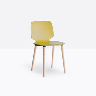 Pedrali Babila 2750 chair with ash legs Pedrali Yellow GI100 - Buy now on ShopDecor - Discover the best products by PEDRALI design