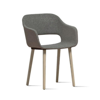 Pedrali Babila 2756 fabric armchair with ash legs Pedrali Natural ash FR - Buy now on ShopDecor - Discover the best products by PEDRALI design