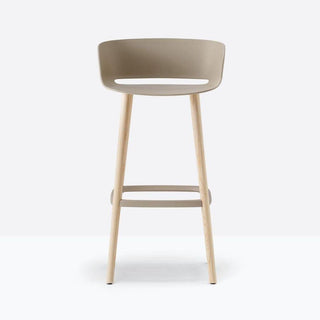 Pedrali Babila 2758 stool with ash legs seat H.74.5 cm. Pedrali Sand SA100E - Buy now on ShopDecor - Discover the best products by PEDRALI design