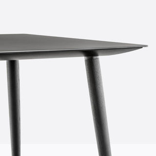 Pedrali Babila Table TBA 200x100 cm. in black solid laminate - Buy now on ShopDecor - Discover the best products by PEDRALI design