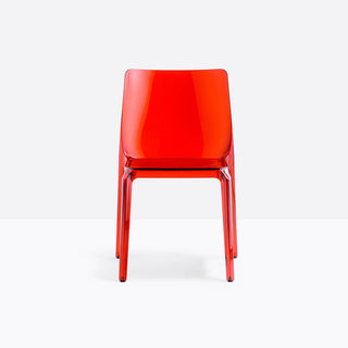 Pedrali Blitz 640 plastic design chair Pedrali Transparent Red RT - Buy now on ShopDecor - Discover the best products by PEDRALI design