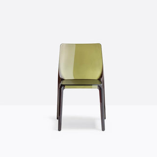 Pedrali Blitz 640 plastic design chair Pedrali Transparent Green VT - Buy now on ShopDecor - Discover the best products by PEDRALI design
