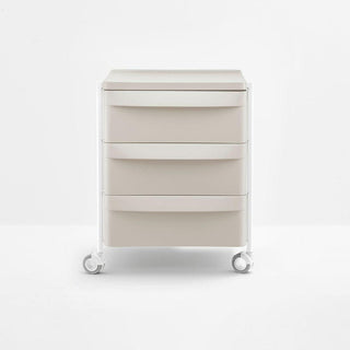 Pedrali Boxie BXM 3C chest of drawers with 3 drawers and wheels Pedrali White BI300 - Buy now on ShopDecor - Discover the best products by PEDRALI design
