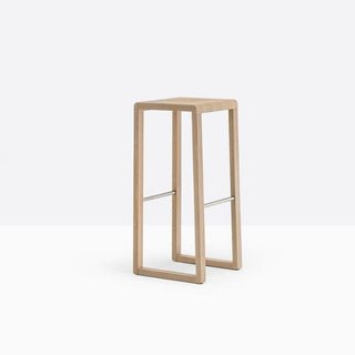 Pedrali Brera 388 wooden stool with seat H.75 cm. Pedrali Bleached oak RS - Buy now on ShopDecor - Discover the best products by PEDRALI design