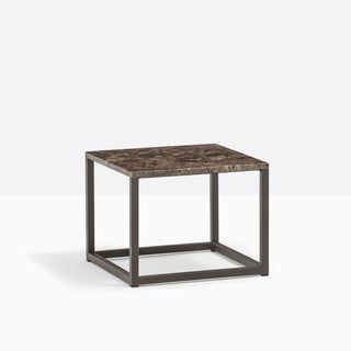 Pedrali Code Marble coffee table H. 30 cm. with top 40x40 cm. in marble - Buy now on ShopDecor - Discover the best products by PEDRALI design