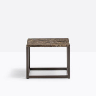 Pedrali Code Marble coffee table H. 30 cm. with top 40x40 cm. in marble - Buy now on ShopDecor - Discover the best products by PEDRALI design