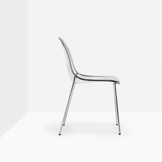 Pedrali Day Dream 405 chair with chromed legs - Buy now on ShopDecor - Discover the best products by PEDRALI design