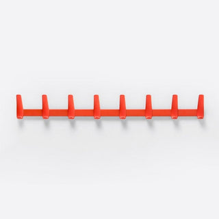 Pedrali Flag Wall 5150W8 wall-mounted coat hanger 8 hooks Pedrali Orange AR400E - Buy now on ShopDecor - Discover the best products by PEDRALI design