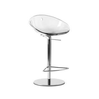 Pedrali Gliss 970 swivel stool with adjustable seat Transparent - Buy now on ShopDecor - Discover the best products by PEDRALI design