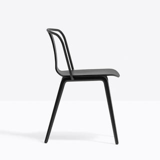 Pedrali Jamaica 2910 chair in black aniline ash - Buy now on ShopDecor - Discover the best products by PEDRALI design